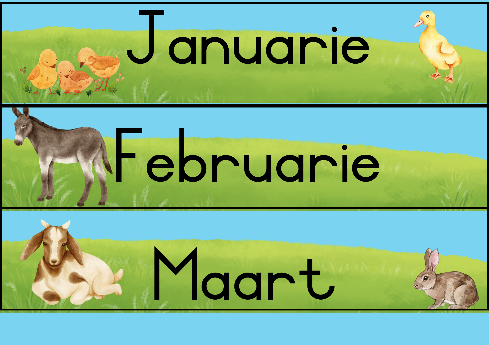 Plaasdiere Klas dekor ( Afrikaans) - Image 4