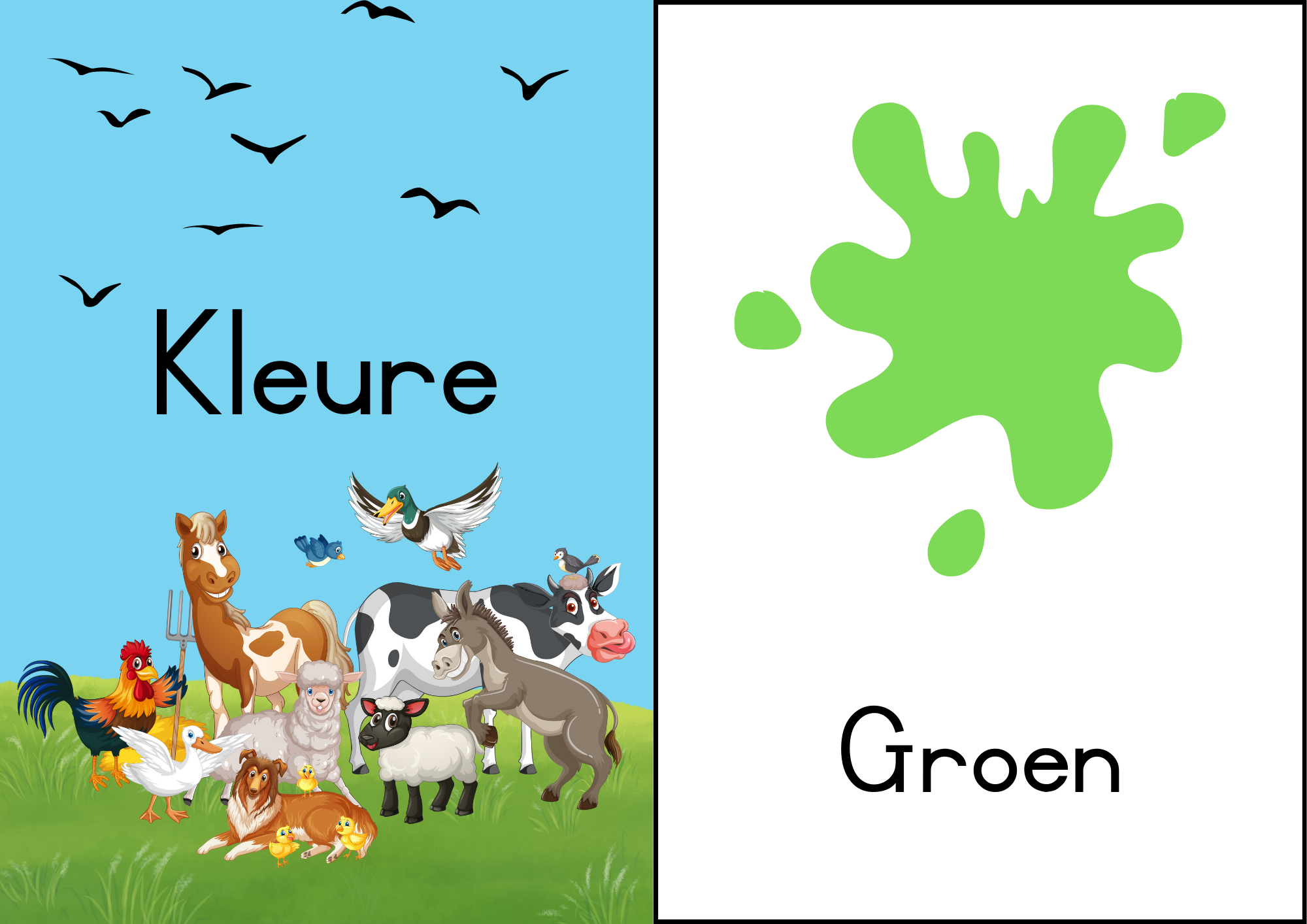 Plaasdiere Klas dekor ( Afrikaans) - Image 2