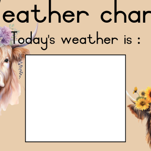 Highland cow classroom decor
