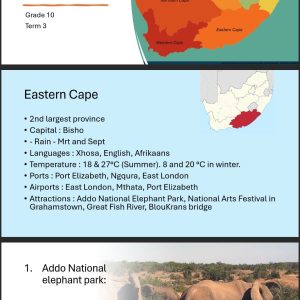 Grade 10 Tourism Powerpoints Term 3