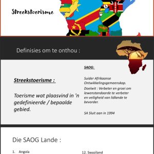 Graad 11 Toerisme Powerpoints Kwartaal 3