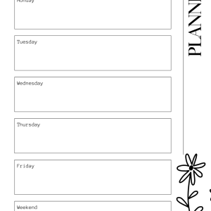 2026 Red Flower Teacher Planner