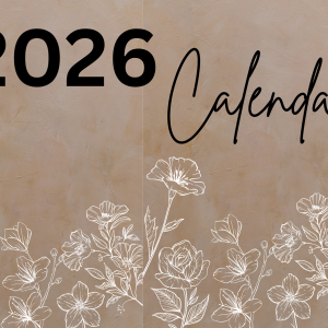 Brown Flower Deskpad 2026