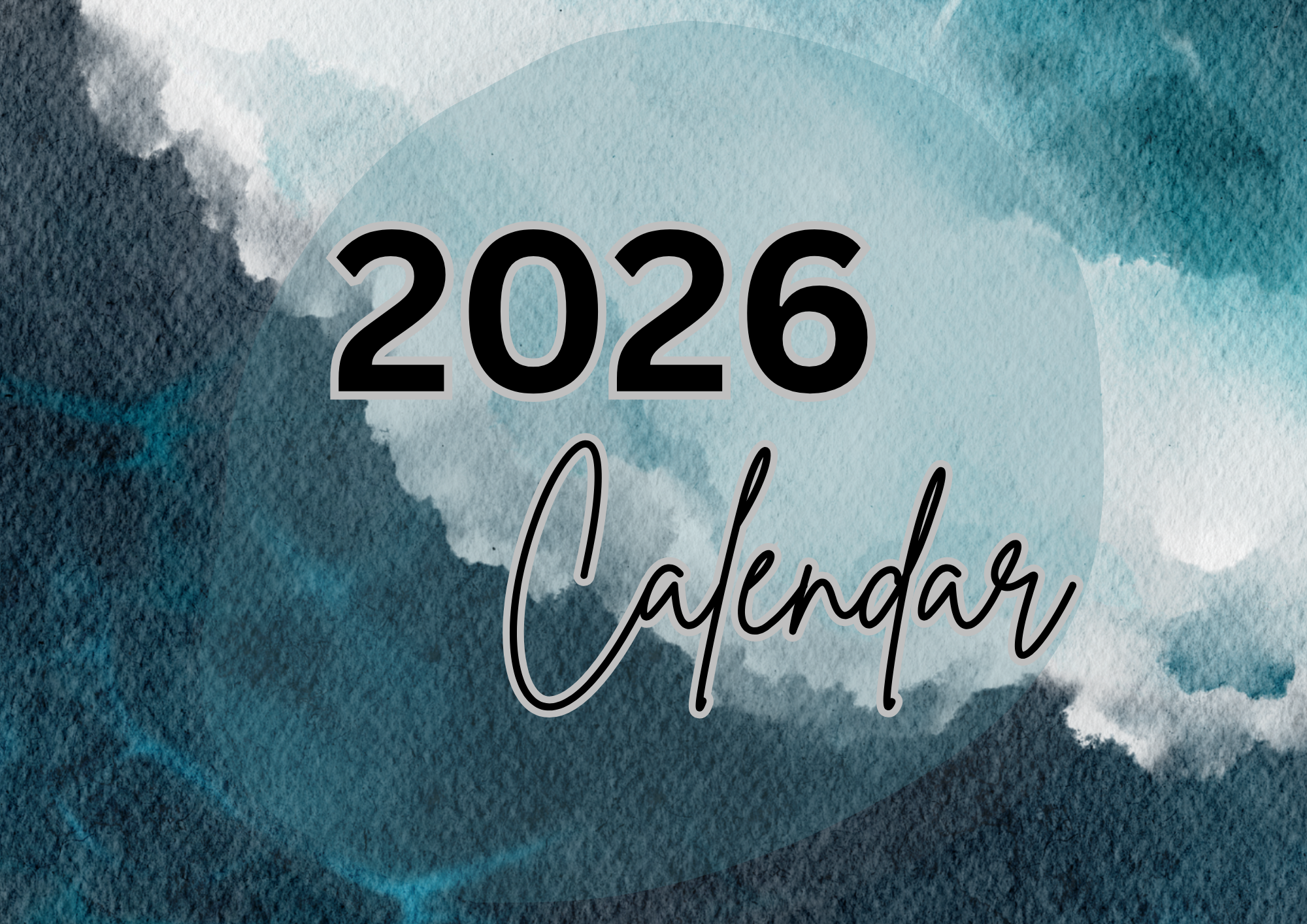 Matte Ocean Deskpad 2026