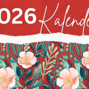 Rooi Blomme Tafel kalender 2026