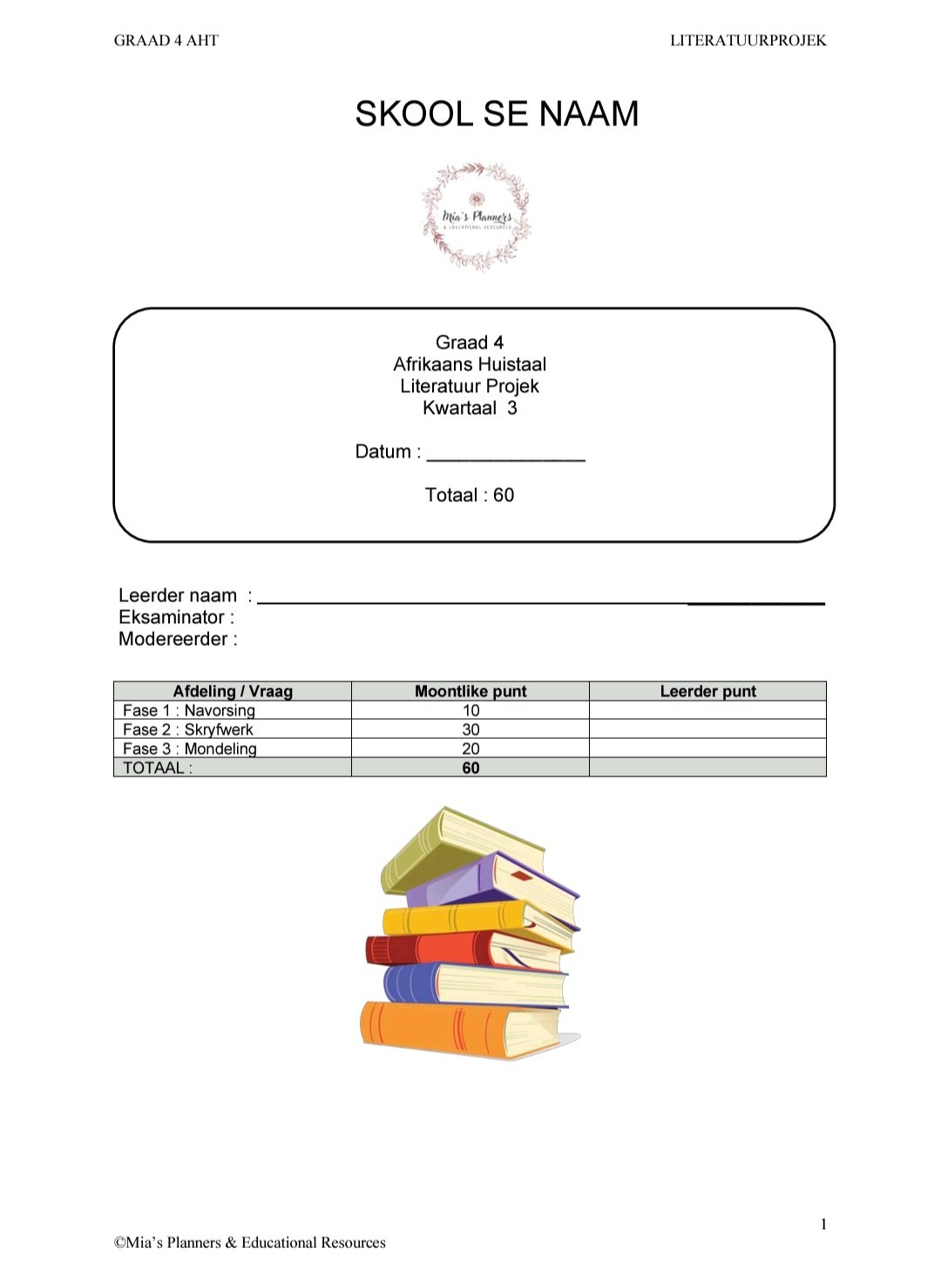 Graad 4 AHT KW3 Projek