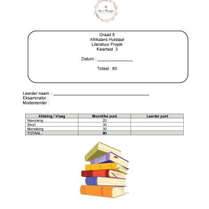 Graad 8 AHT Kwartaal 3 Literatuur Projek