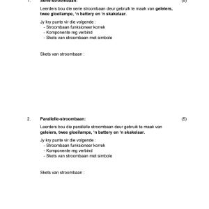 Graad 9 NW Kwartaal 3 Prakties