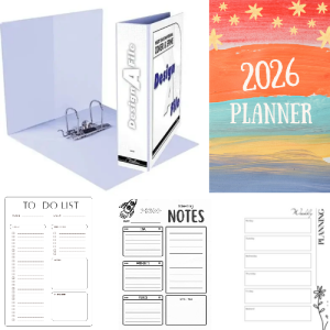 2026 Printed Multi Color Teacher Planner