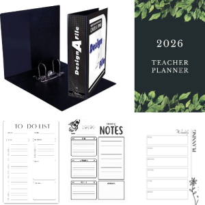 2026 Printed Leaves Teacher Planner