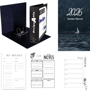 2026 Printed Small boat Teacher Planner