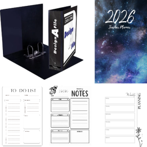 2026 Printed Galaxy Teacher Planner