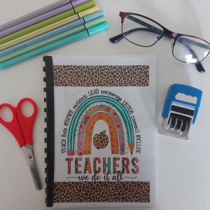 A5, Leopard Print Teacher notebook