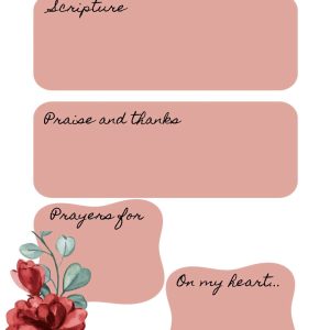 Roses Prayer Journal