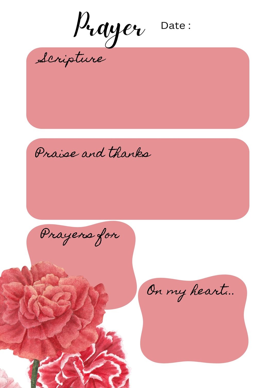 Carnations Prayer Journal - Image 2