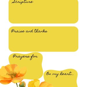 Poppies Prayer Journal