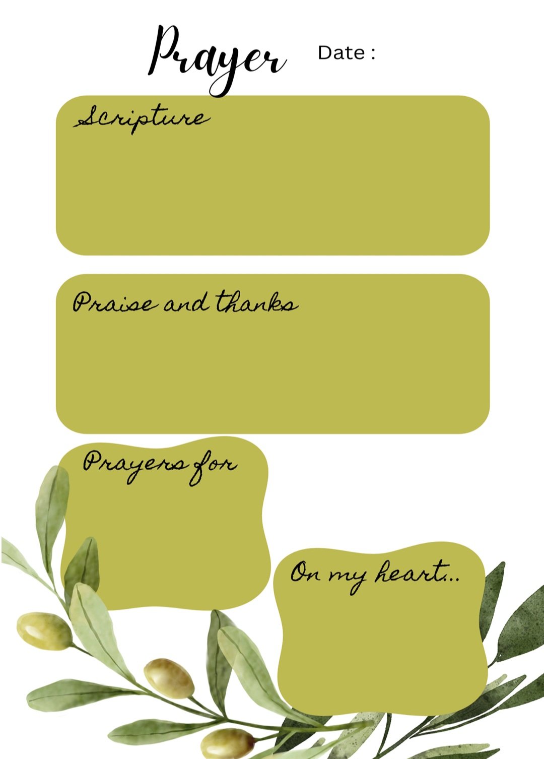 Olive Prayer Journal - Image 2