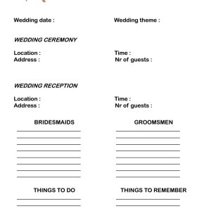 Champaigne Color Wedding Planner