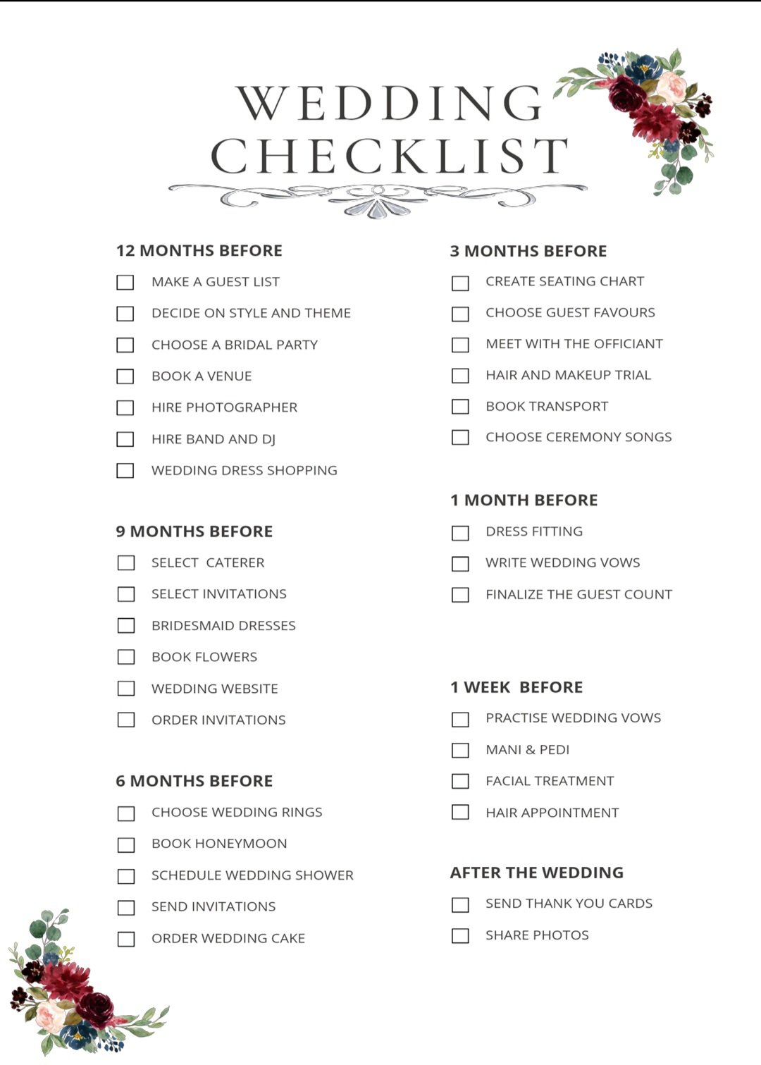 Maroon & Burgundy Wedding planner - Image 3